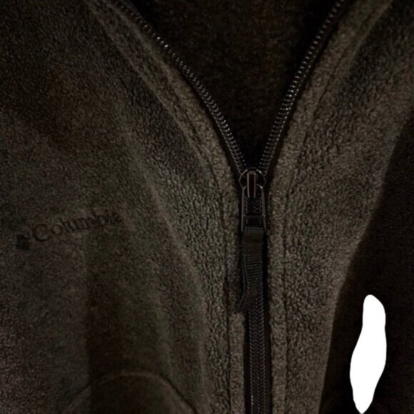 Columbia Gray Fleece Half-Zip Pullover Jacket Unisex Warm & Cozy Size XL - Picture 6 of 9